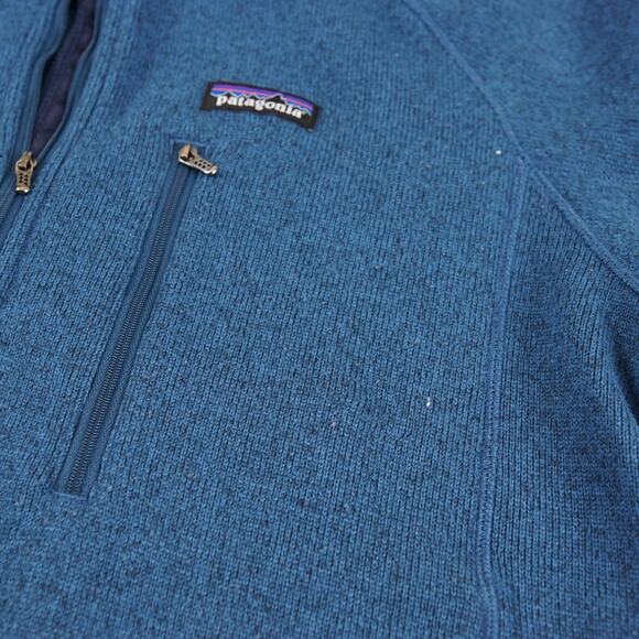 Patagonia Better Sweater 1/4 Zip Fleece Blue Pullove Mens Sz M - Picture 10 of 12